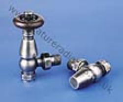 Bentley thermostatic valves in antique silver