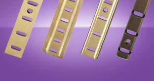 Steel, aluminium, brass or stainless shelf support system from FDB
