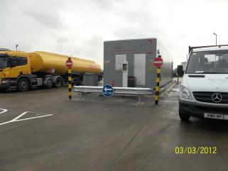 Additional Crash Barriers at GB Oil Plant