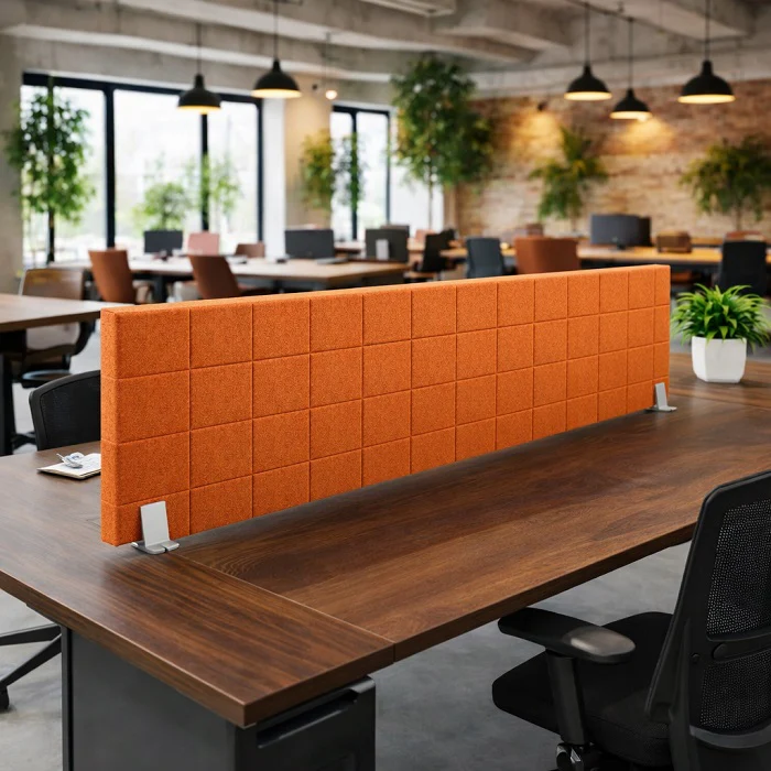 'Grid' Acoustic Desk Screen (24mm)