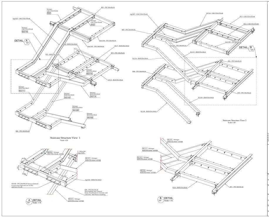 Steel Detailing & 3D Drawings in Essex & London Areas