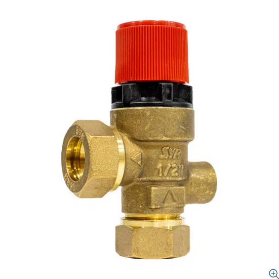 Reliance RWC 103 Series Pressure Relief Valve With Gauge Port 15mm x 15mm 3 Bar - PREL103005