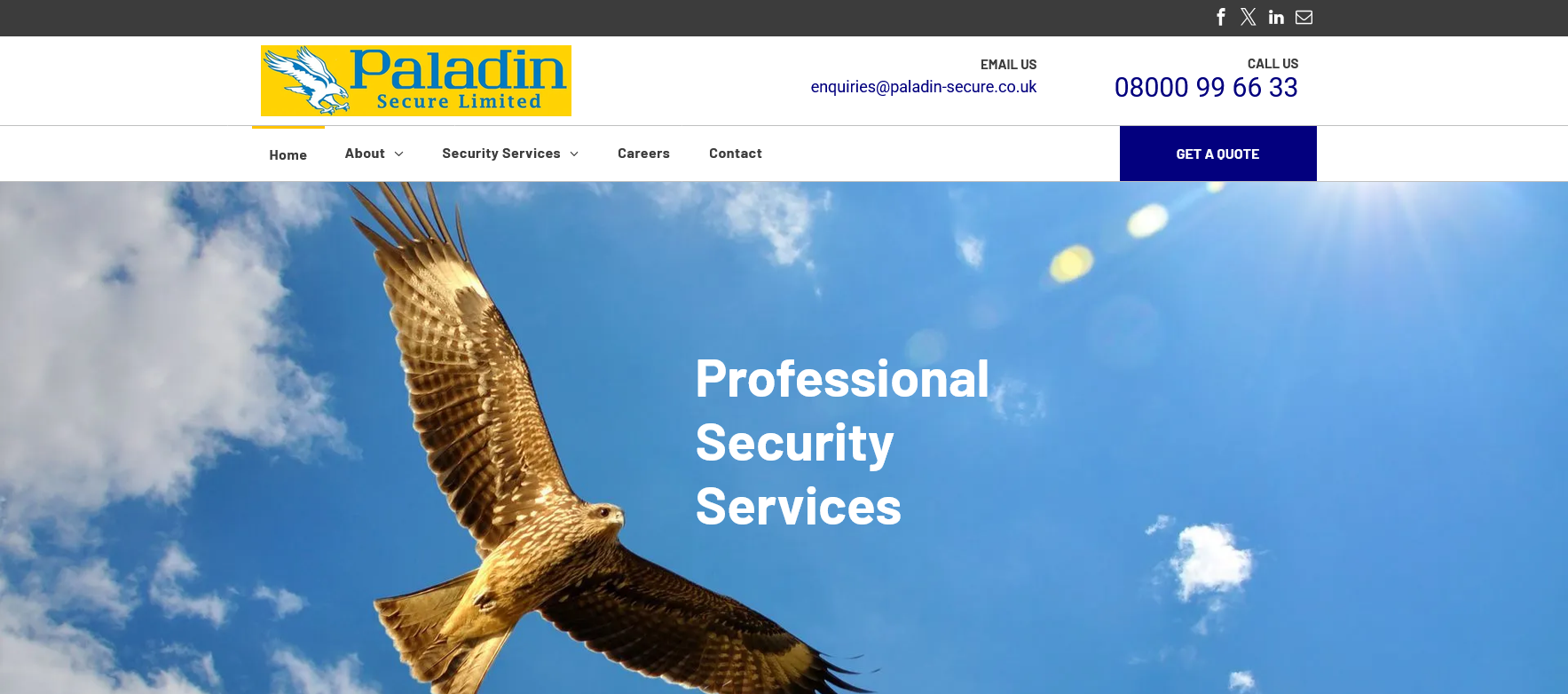 Paladin Secure Ltd Website Screenshot 001