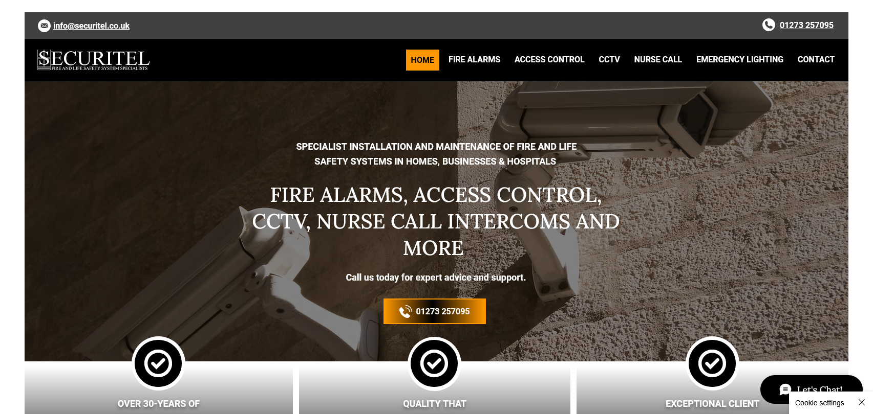 Securitel Service Ltd Website Screenshot 001