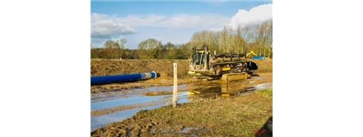 Drone shot of drilling machine