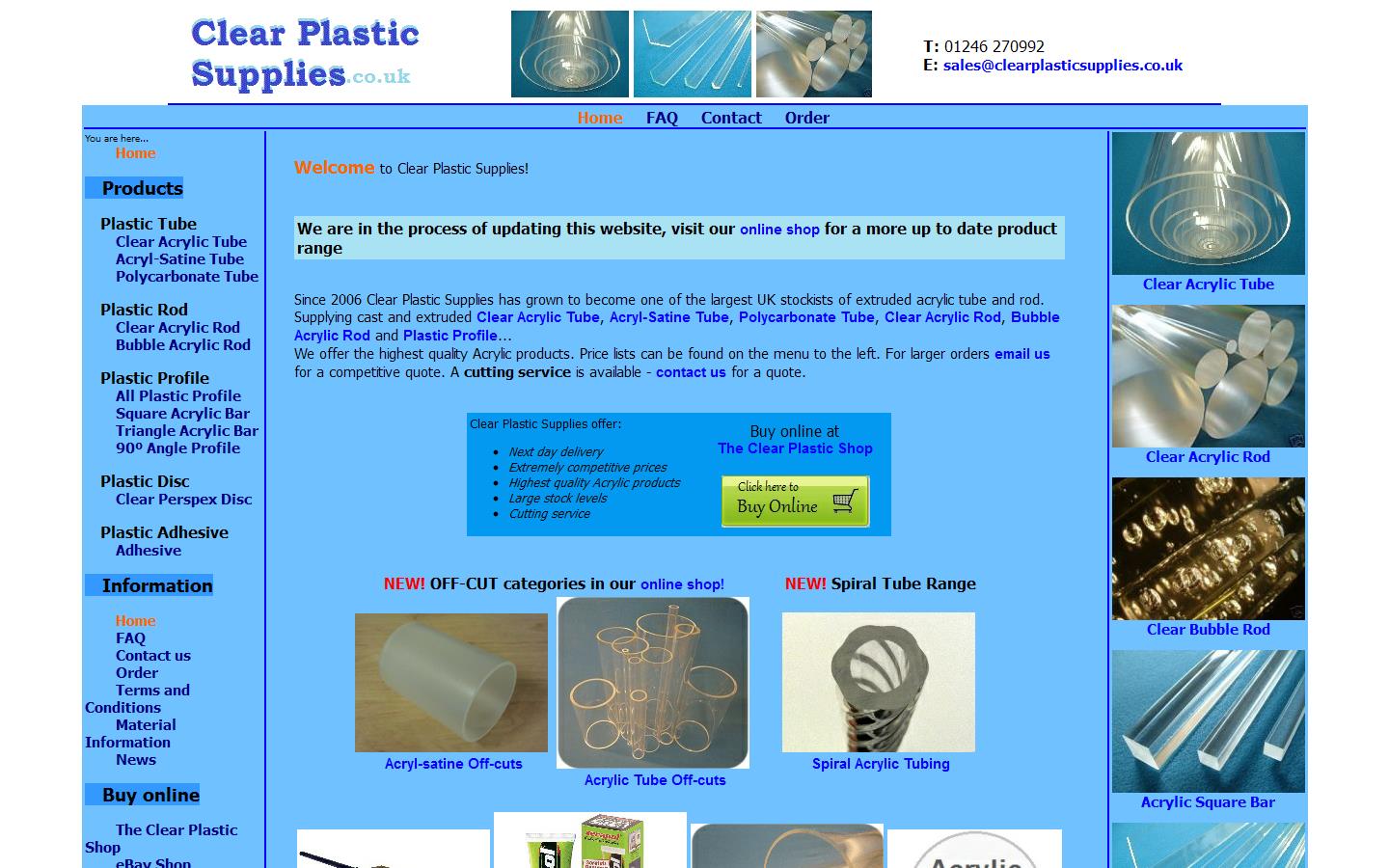 Clear Plastic Supplies Website