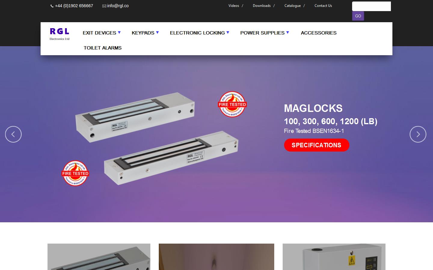 R G L Electronics Ltd Website