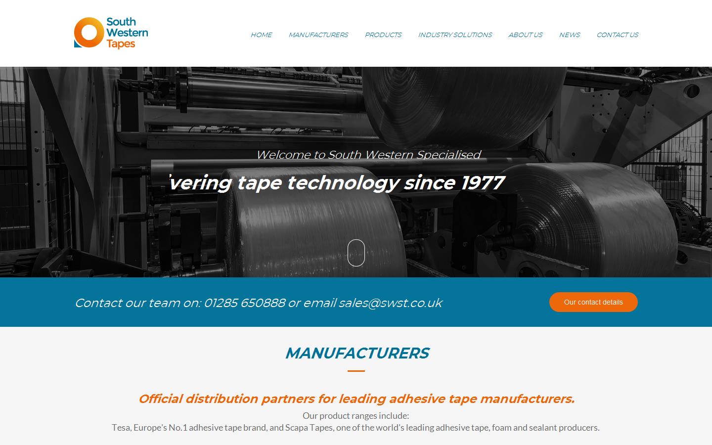 South Western Specialised Tape Website
