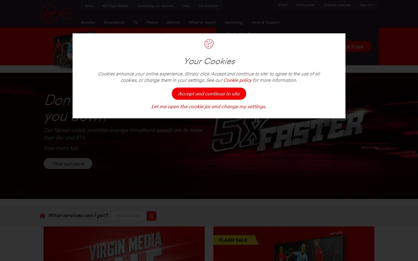 Virgin Media Website