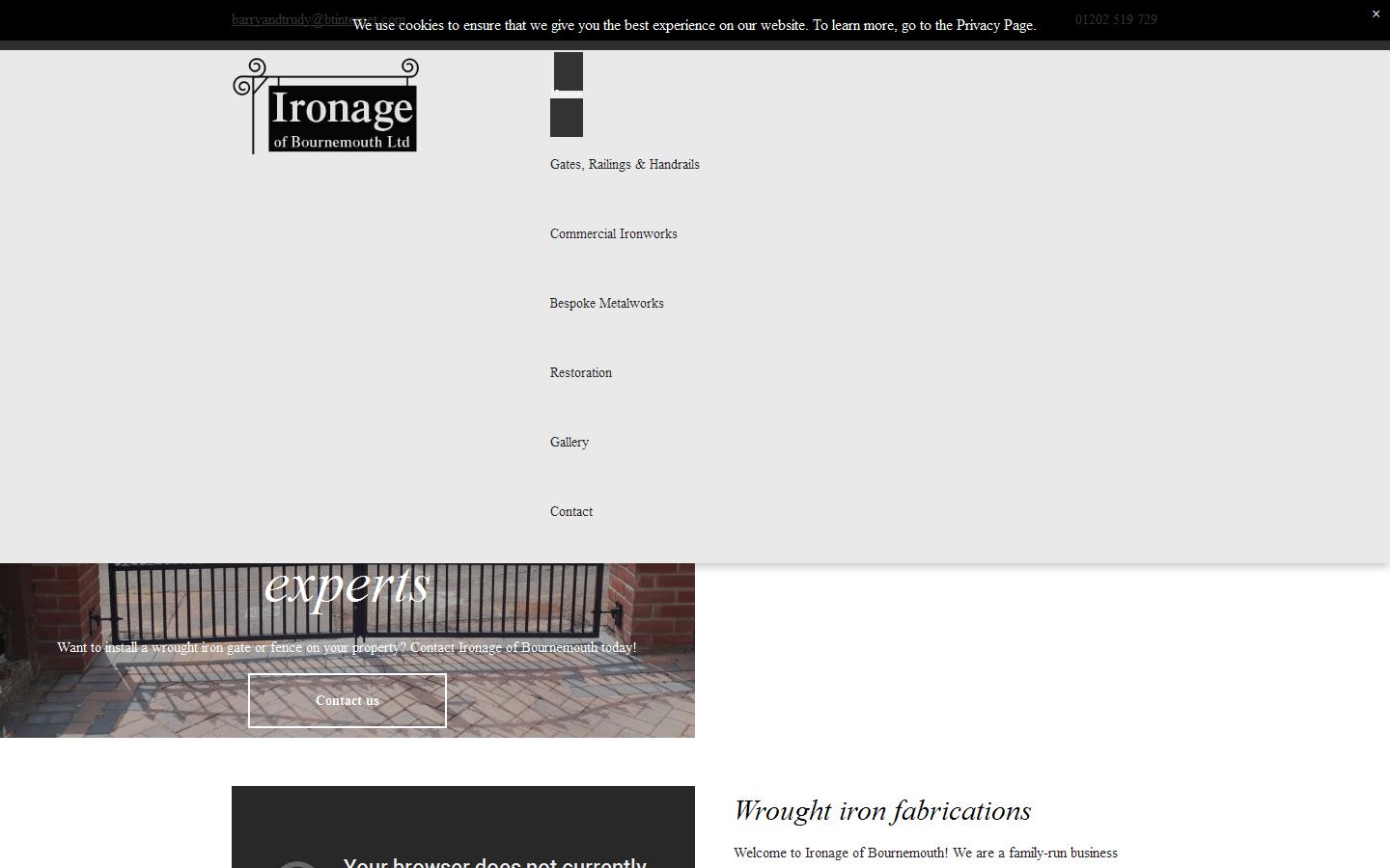 Ironage of Bournemouth Website