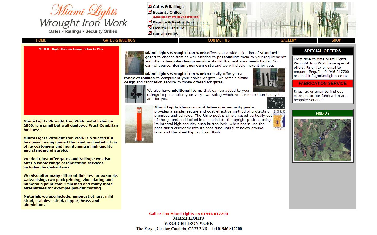 Miami Lights Website