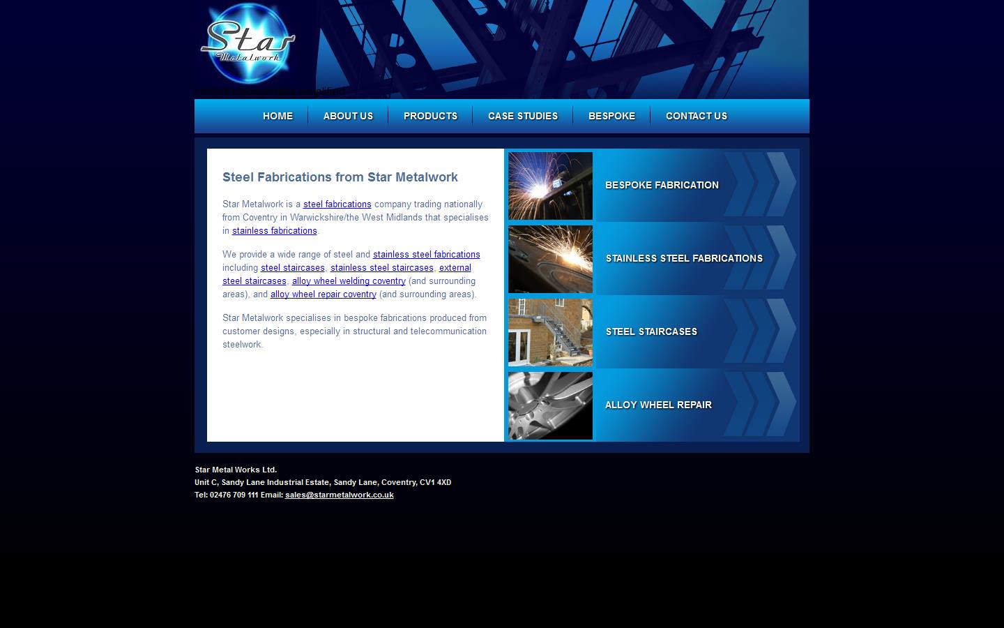 Star Metalwork Website