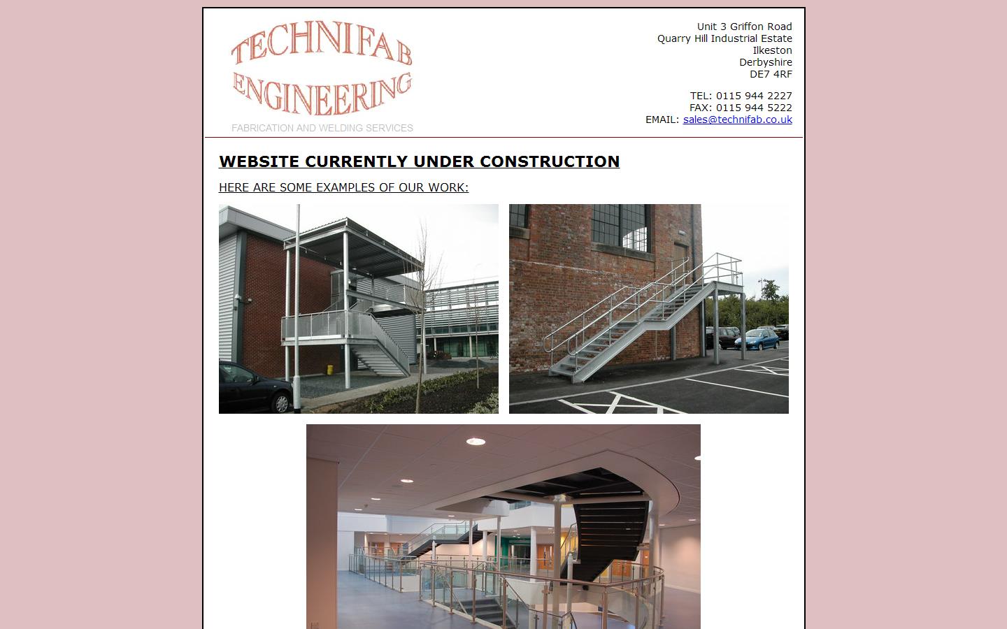 Technifab Engineering Midlands Ltd Website