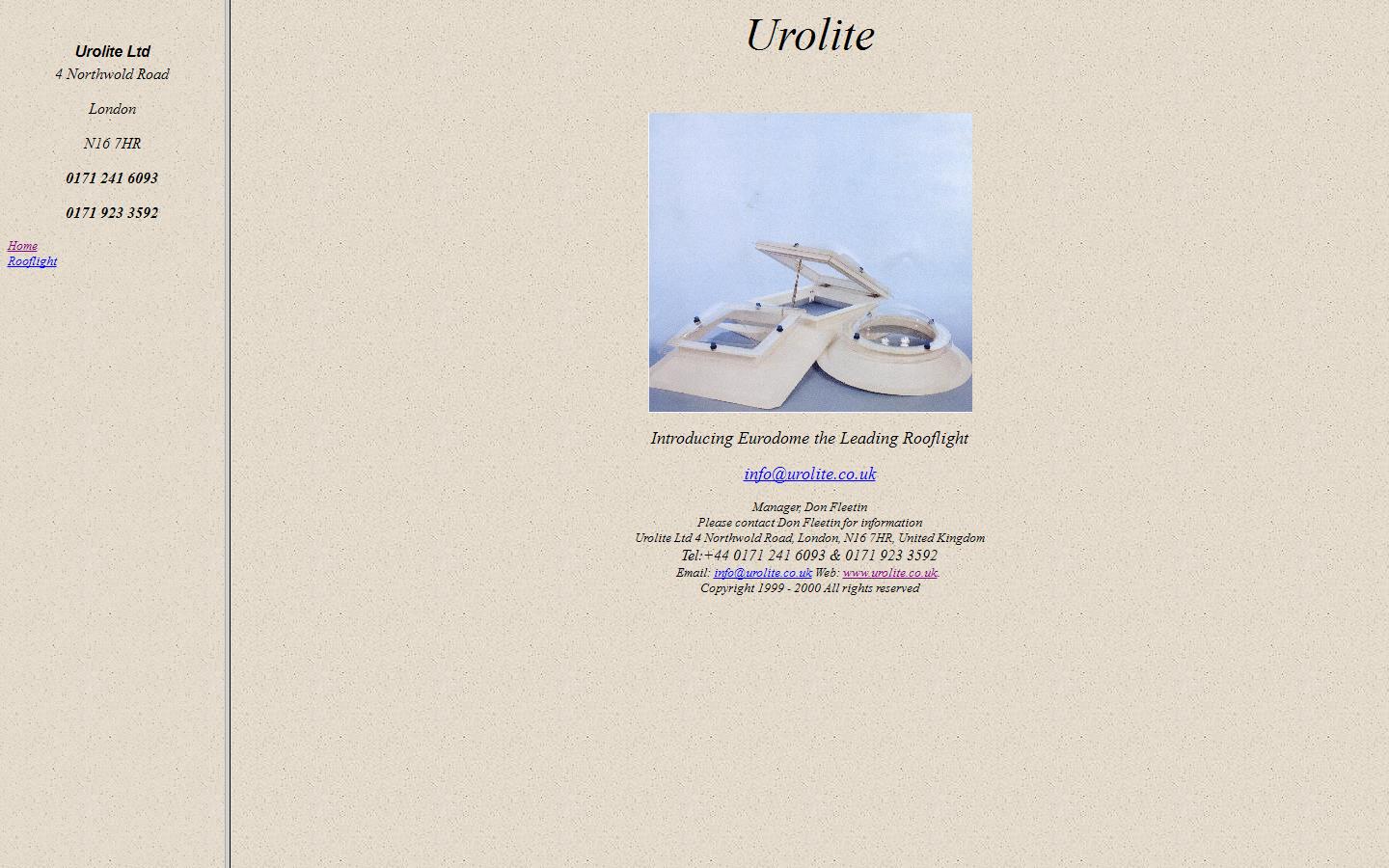 Urolite Ltd Website