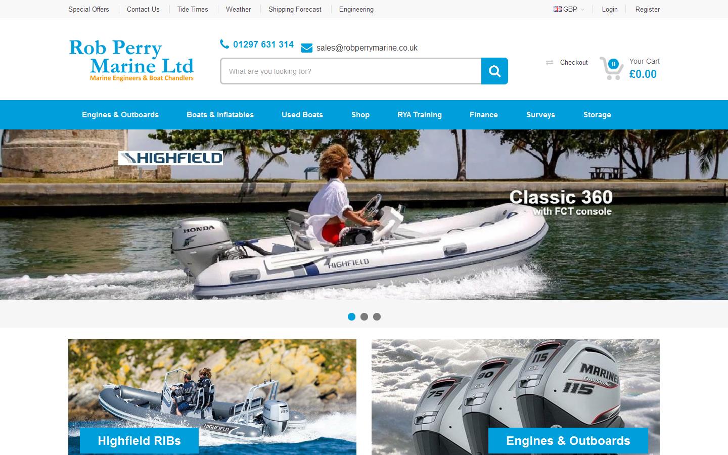 Rob Perry Marine Ltd Website