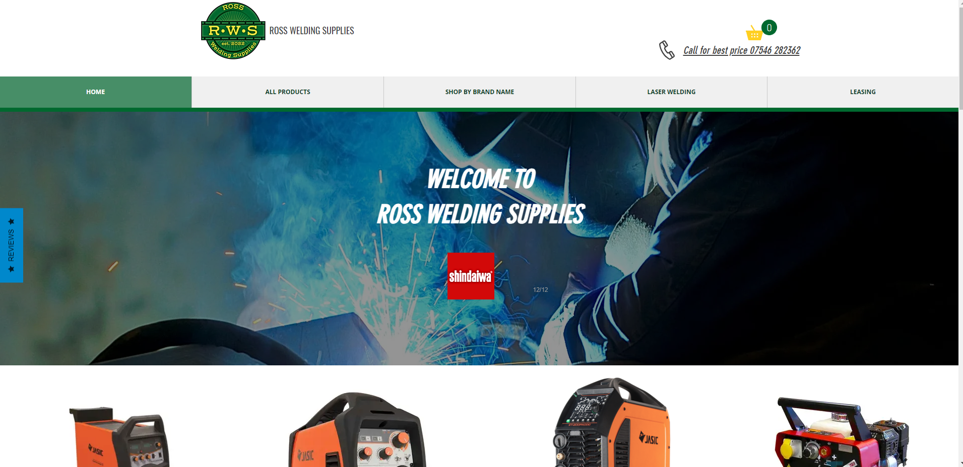 Ross Welding Supplies Website