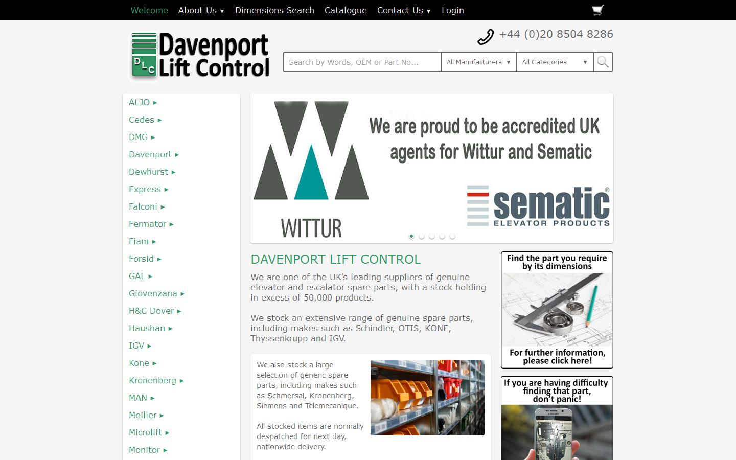 Davenport Lift Control Website