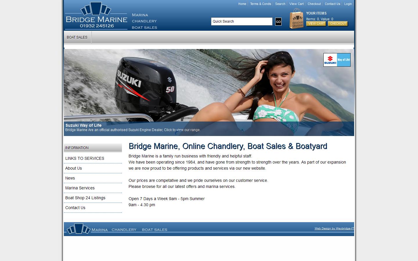 Bridge Marine Website