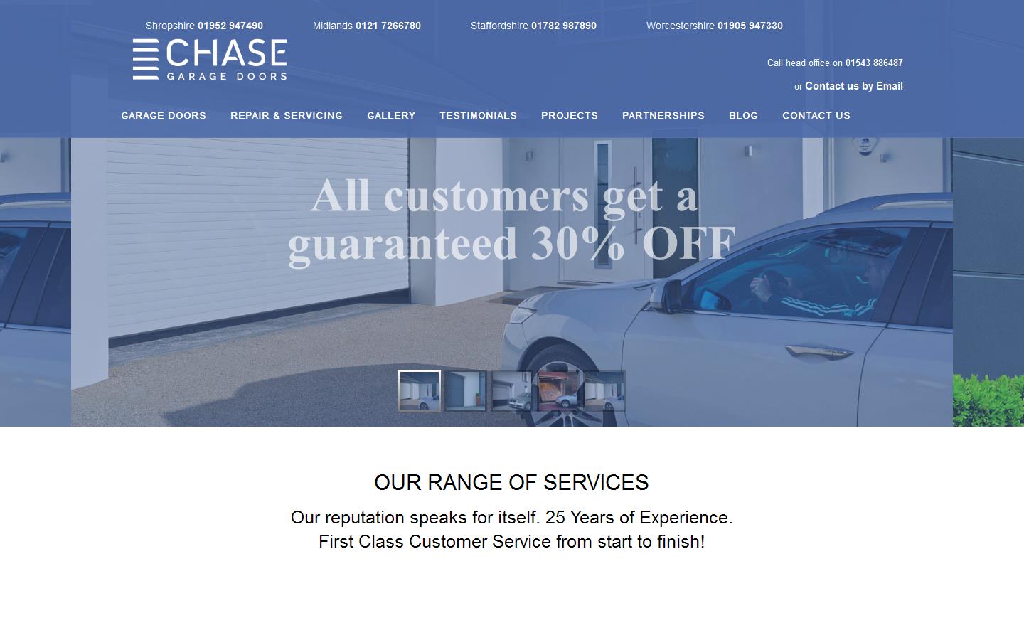 Chase Garage Doors Website