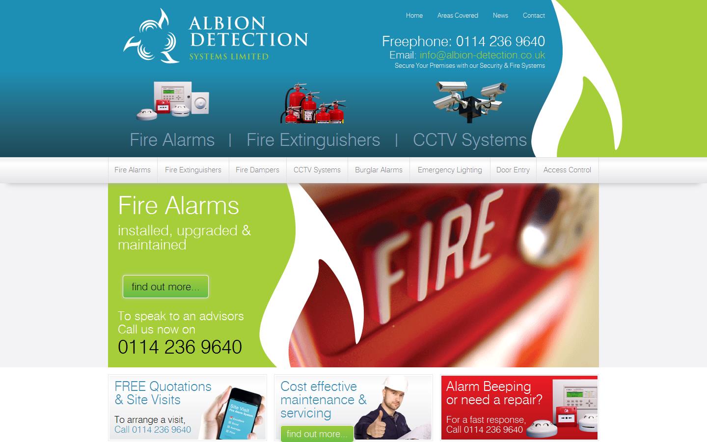 Albion Detection Systems Ltd Website