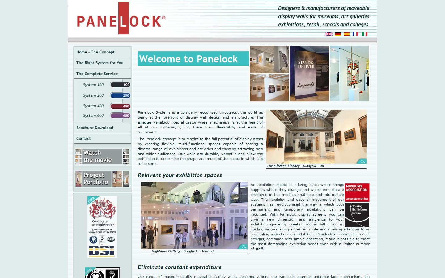Panelock Systems Ltd Website