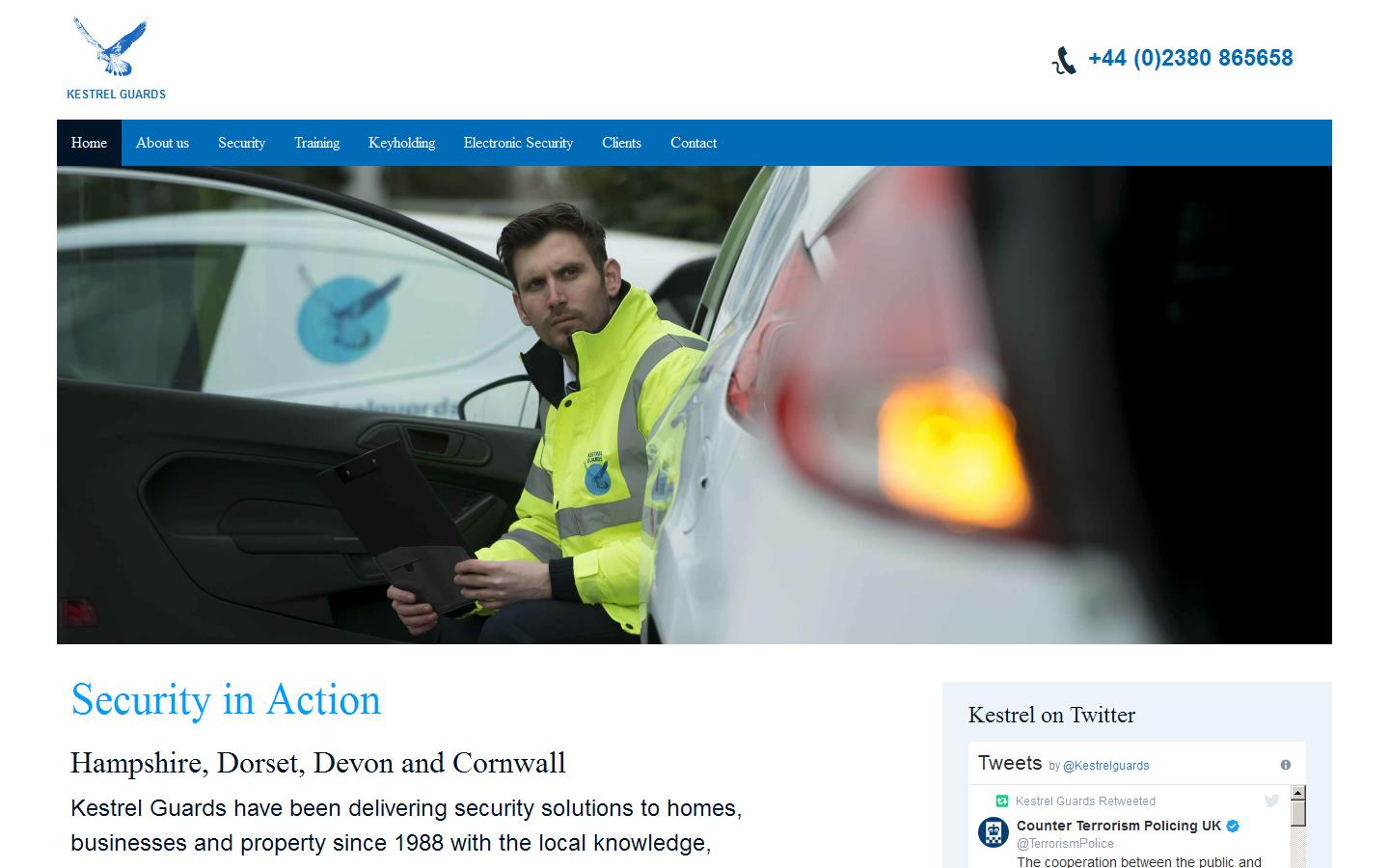 Kestrel Guards Website