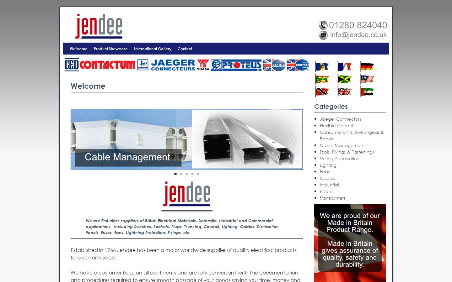 Jendee Trading Company Ltd Website