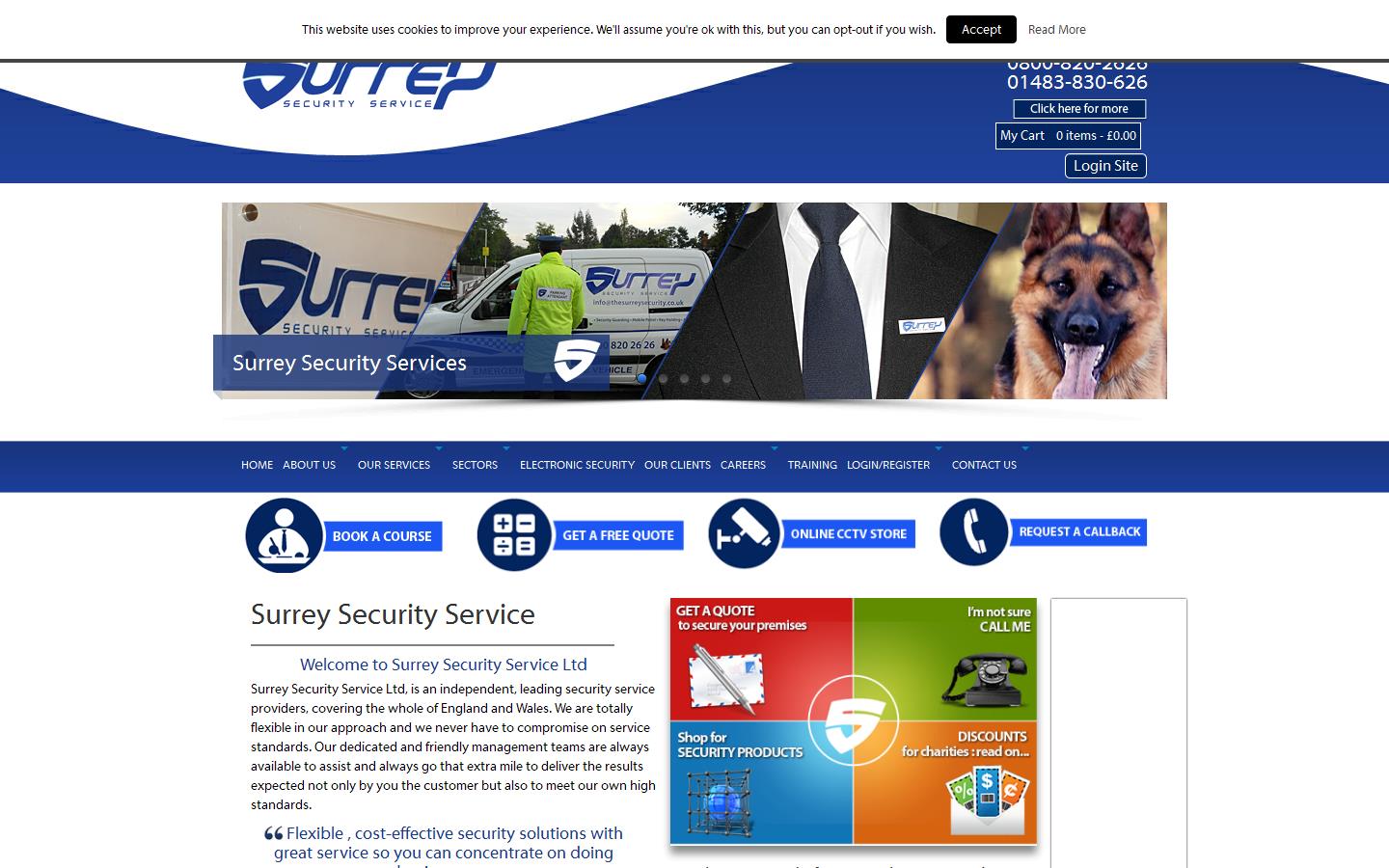 Surrey Security Service Ltd Website