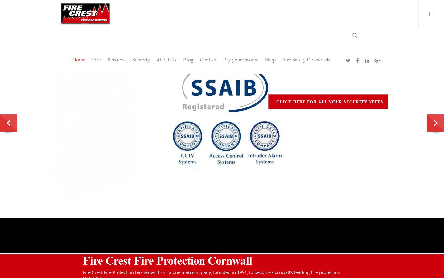 Fire Crest Fire Protection Ltd Website