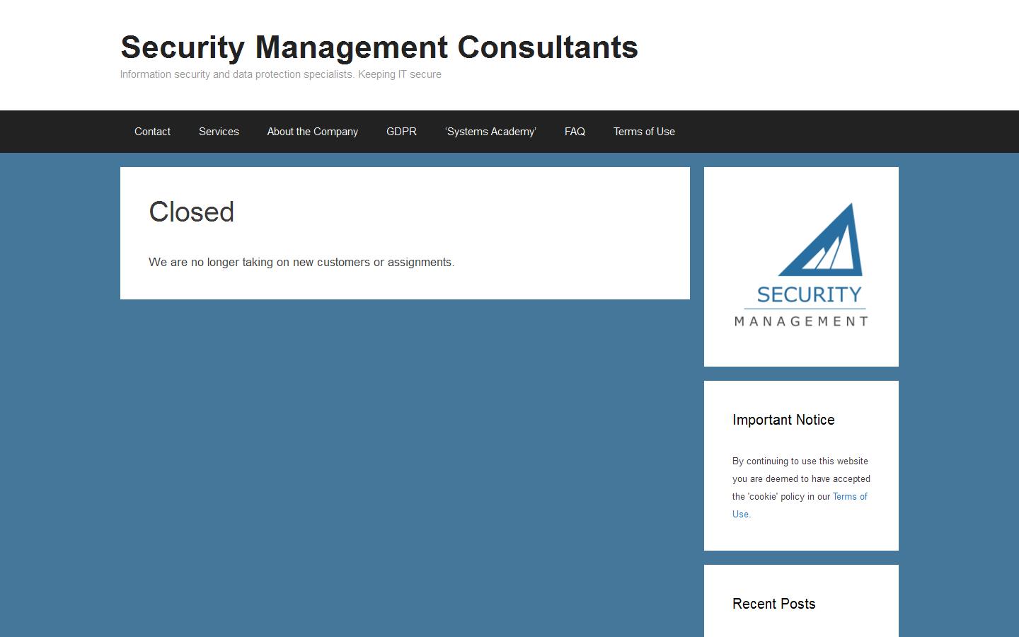 Security Management Consultants Ltd Website