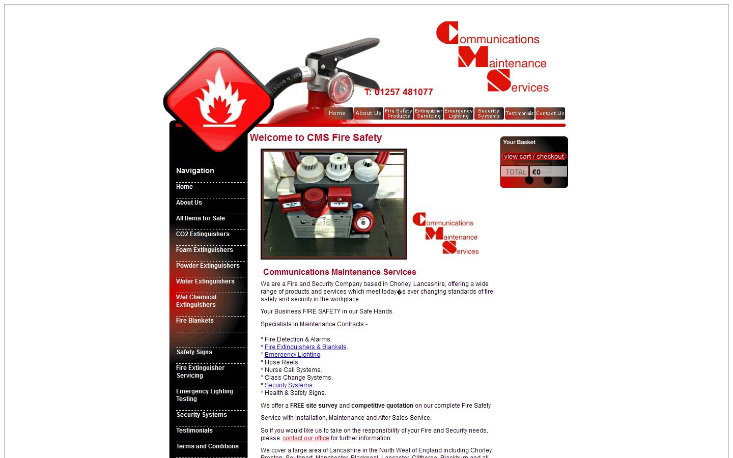 Communications Maintenance Services Website