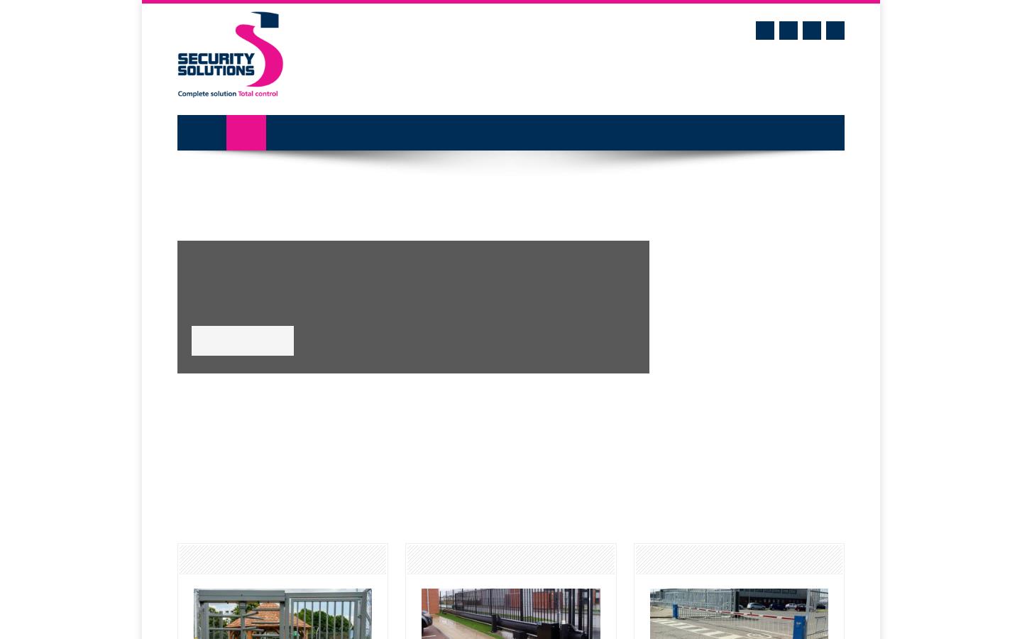 Security Solutions Website