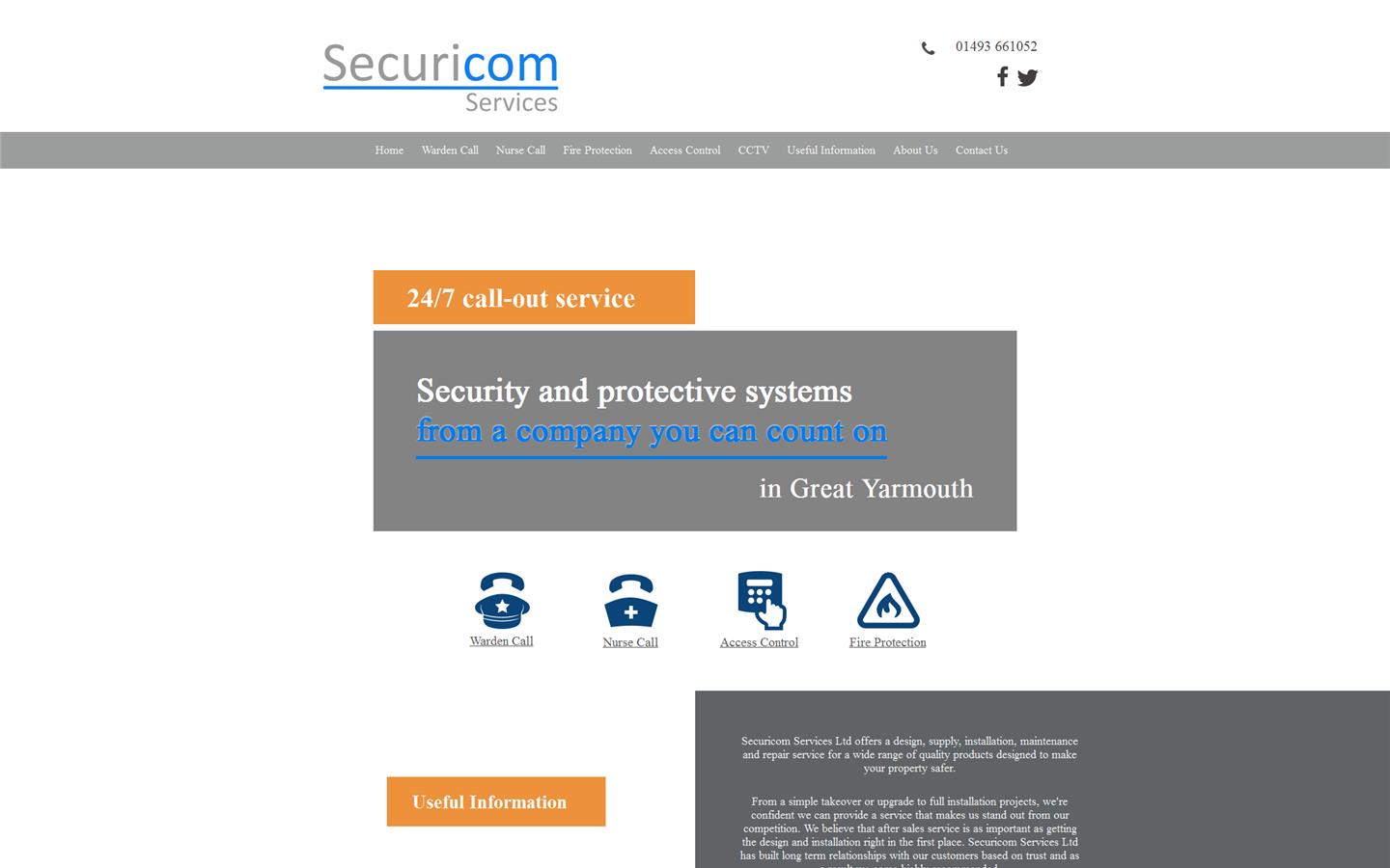 Securicom Services Website