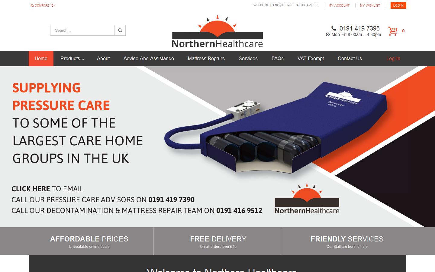Northern Healthcare Website