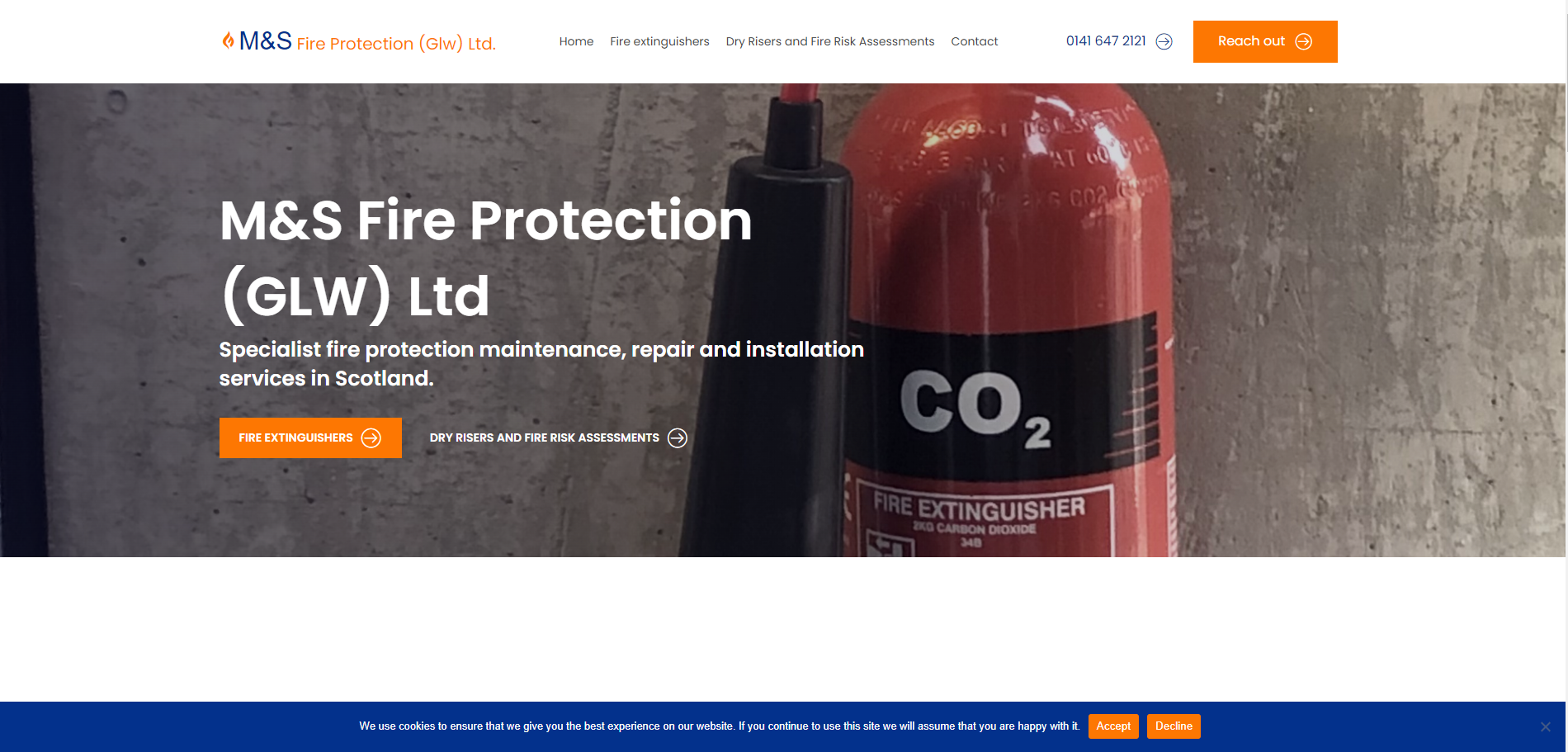 M & S Fire Protection Ltd Website