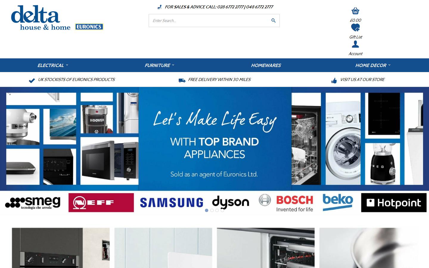 Delta House & Home Website