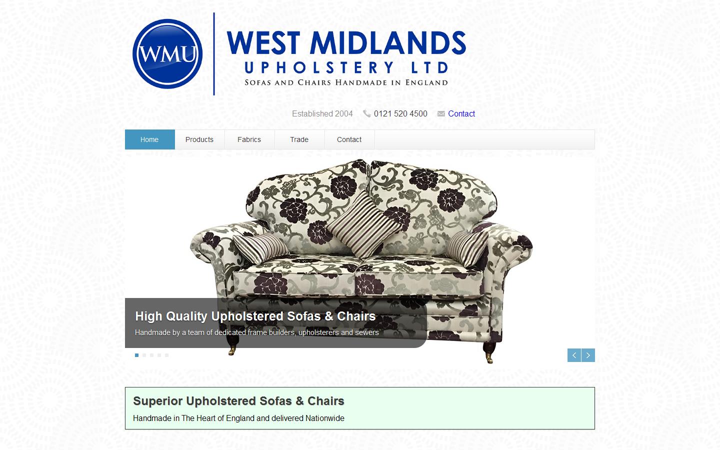 West Midlands Upholstery Website
