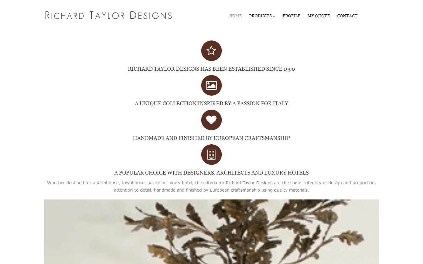 Richard Taylor Designs Website