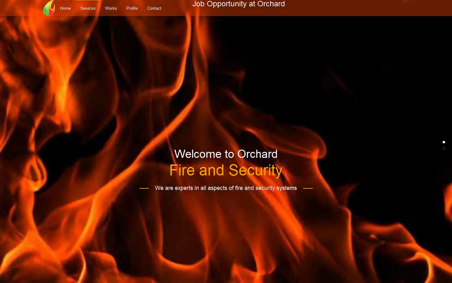 Orchard Fire & Security Ltd Website