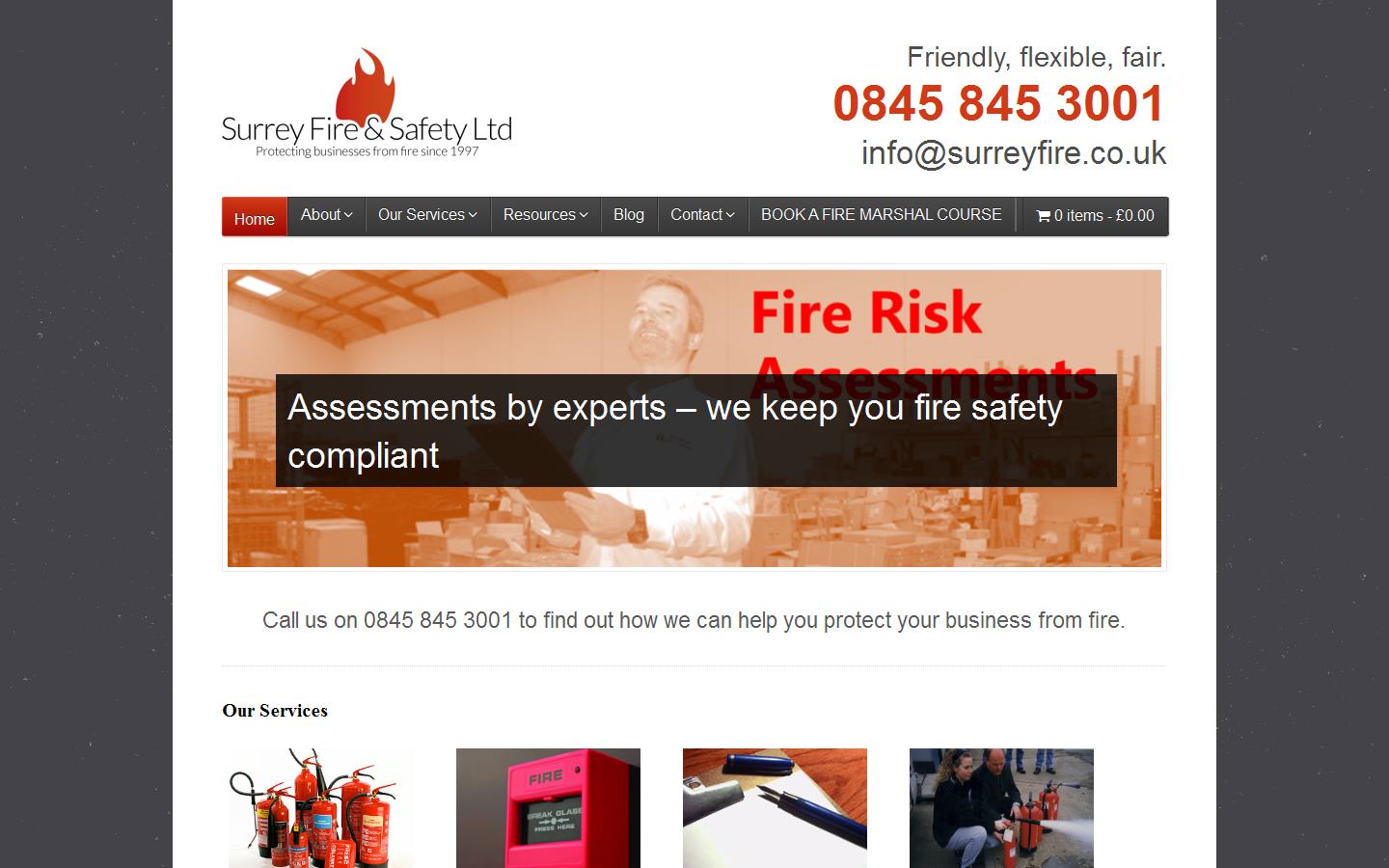 Surrey Fire & Safety Ltd Website