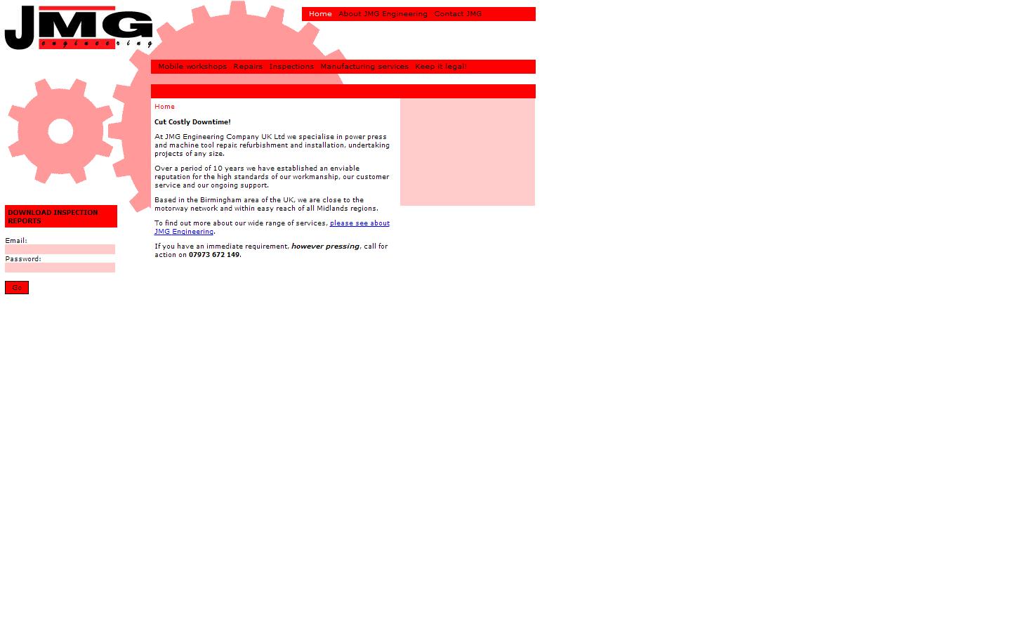 J M G Engineering Website