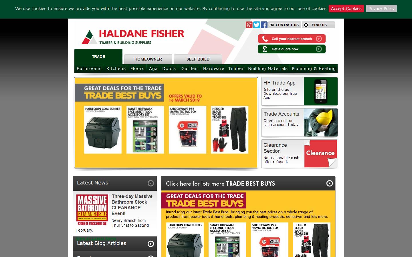 Haldane Fisher Ltd Website
