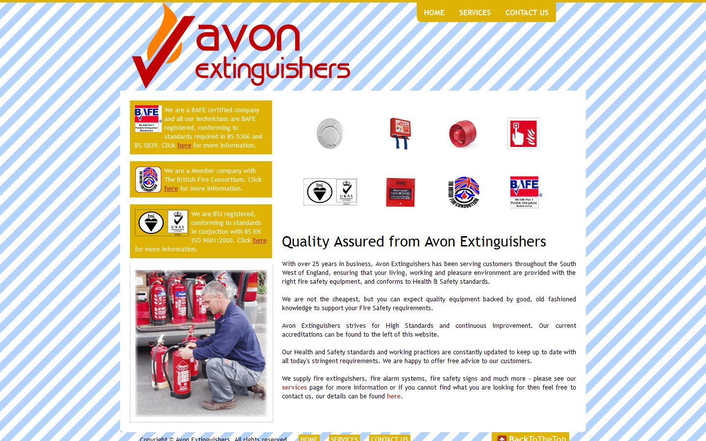 Avon Extinguishers Website