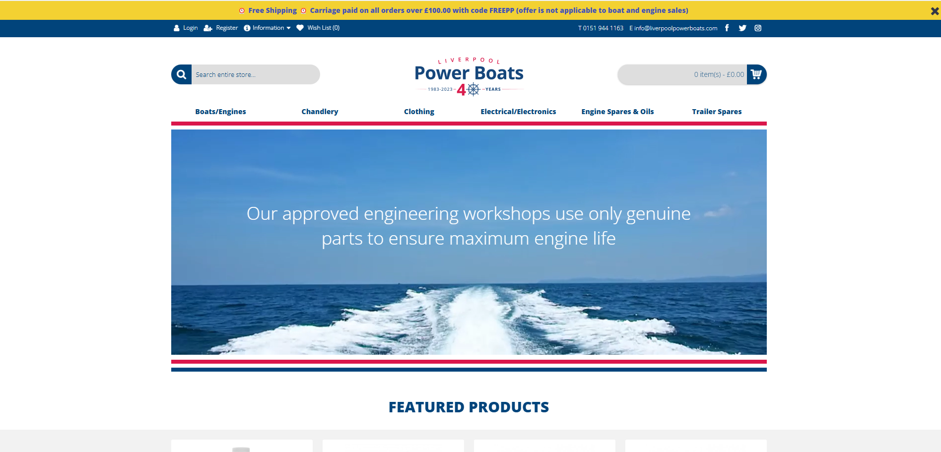 Liverpool Power Boats Website