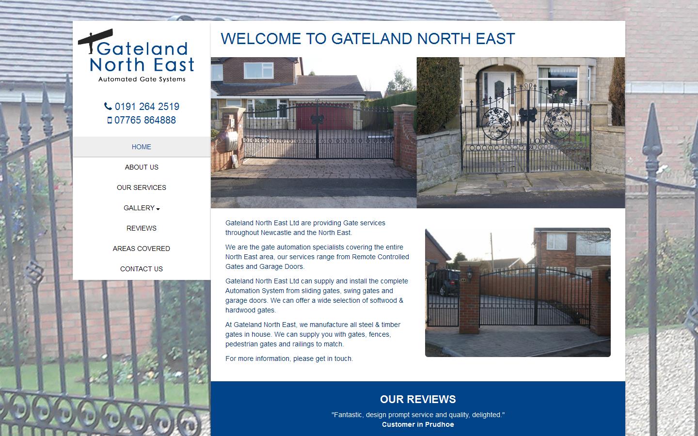 Gateland North East Ltd Website