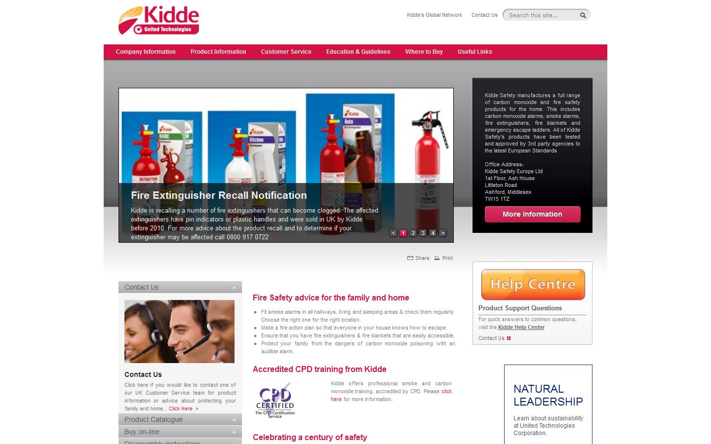 Kidde Safety Website