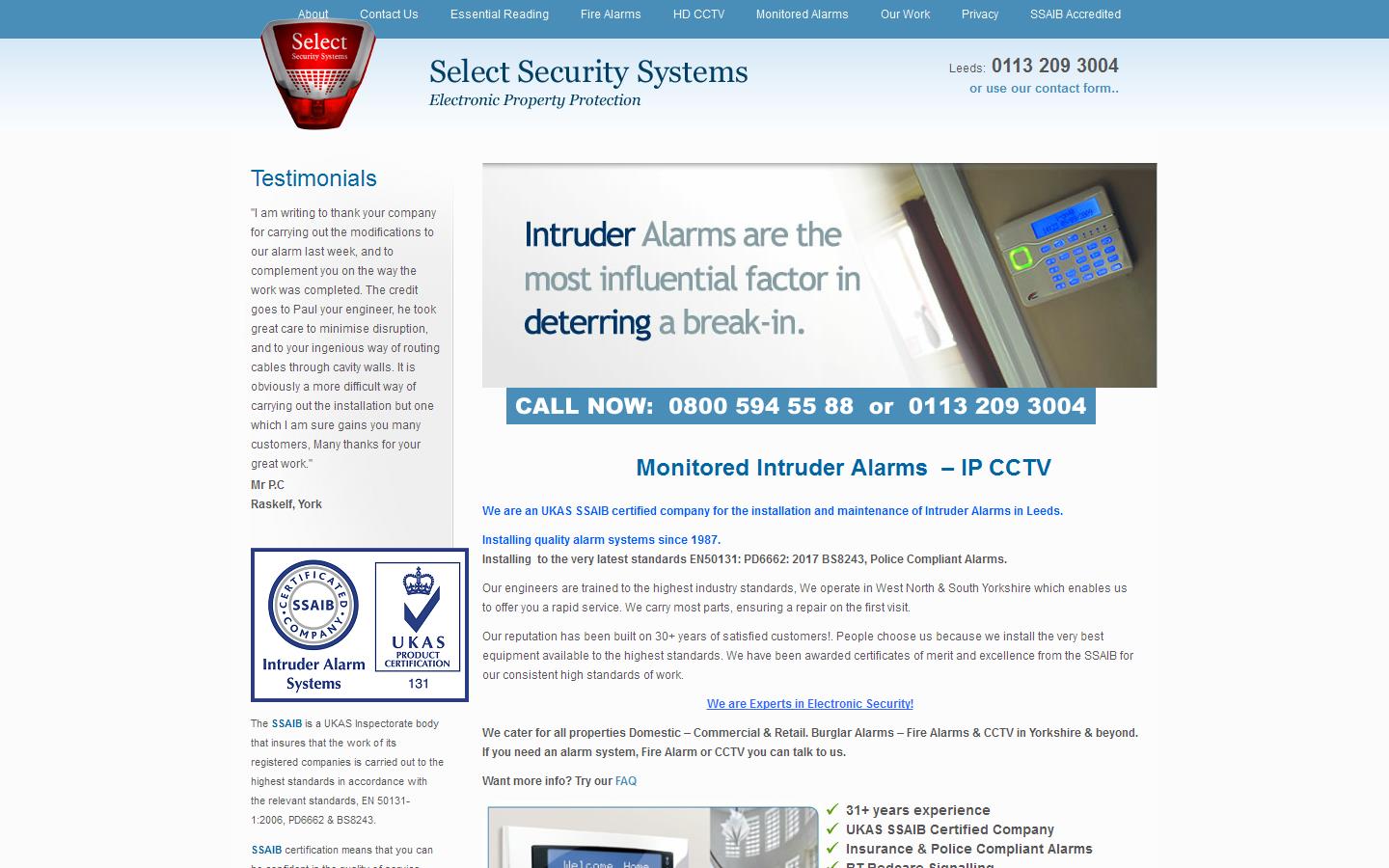 Select Security Website