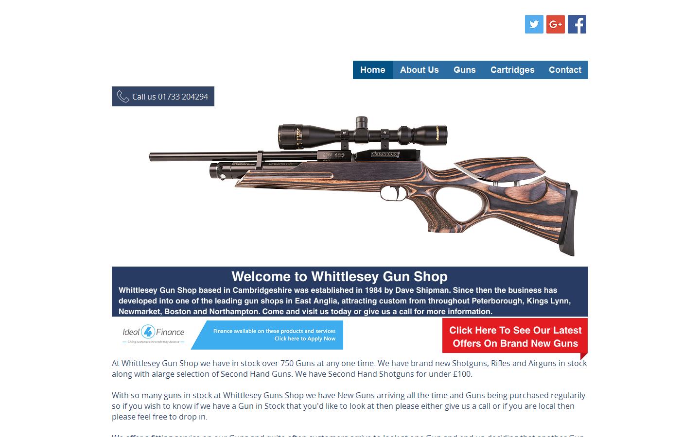 Whittlesey Gun Shop Website