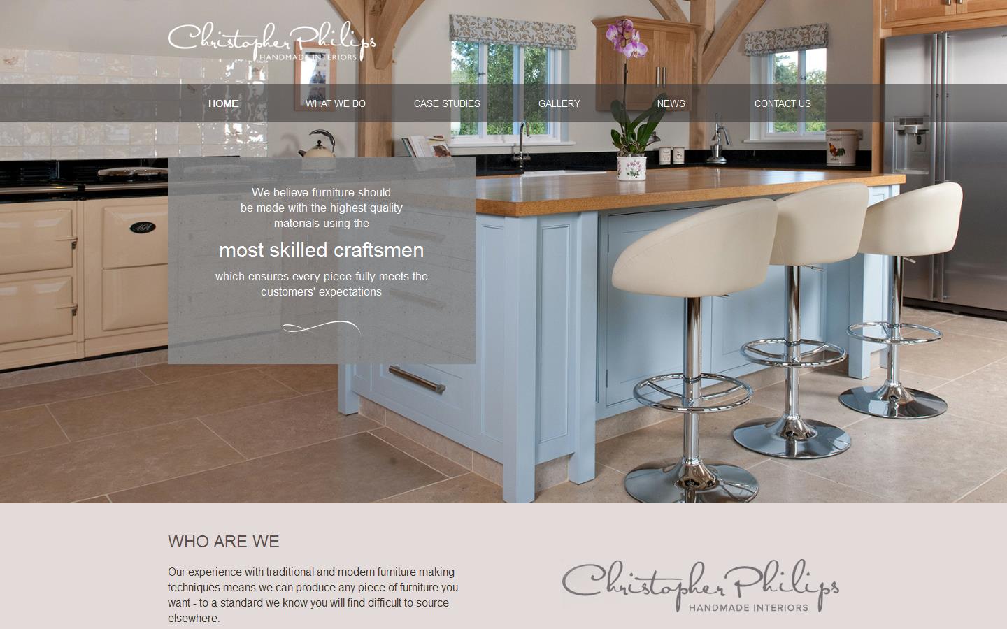 Christopher Philips Handmade Interiors Website