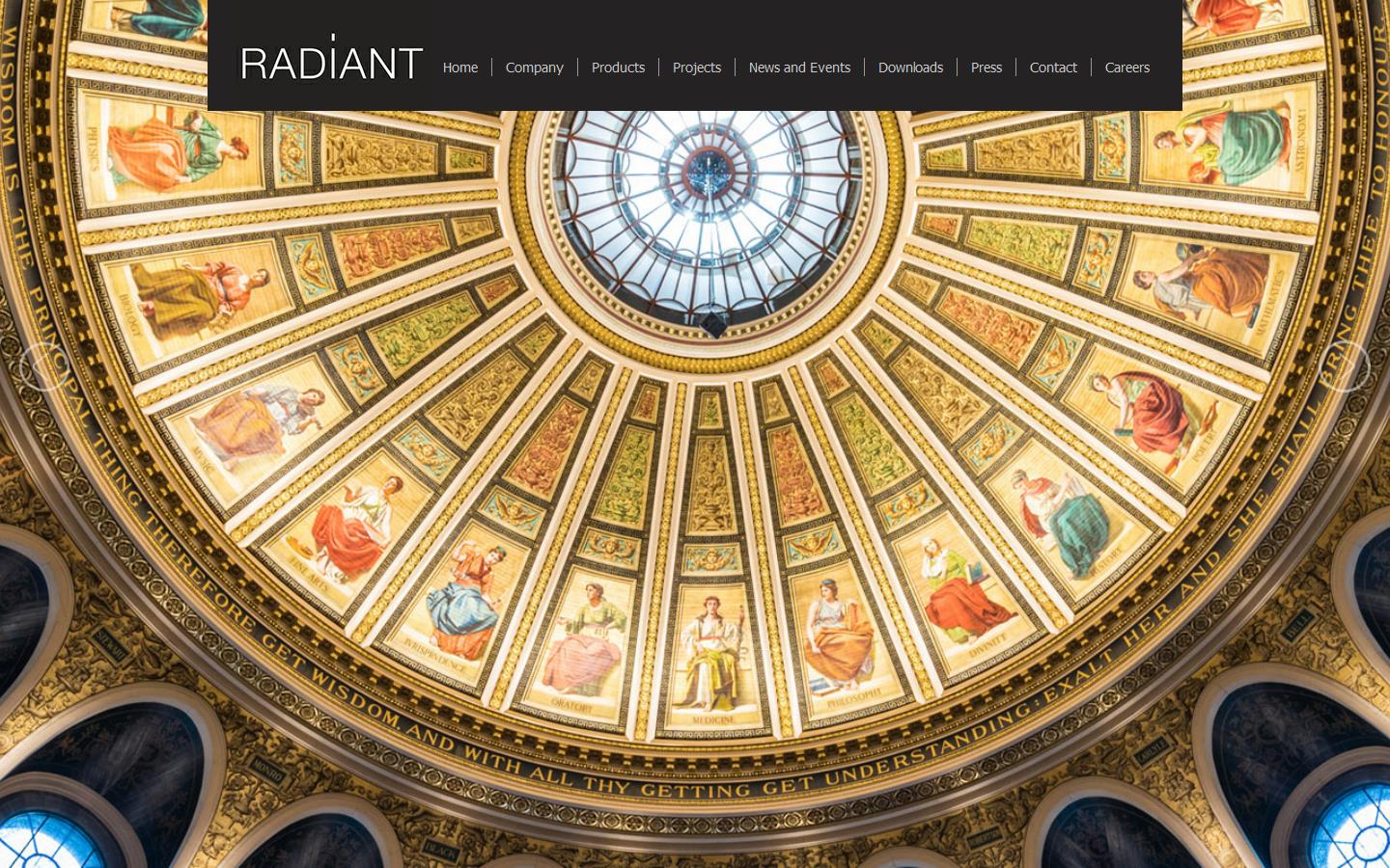Radiant Architectural Lighting Ltd Website